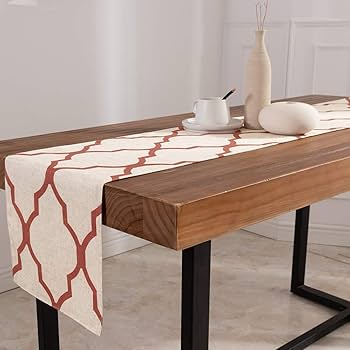 Amazon｜JINCHAN モロッコタイルプリント テーブルランナー